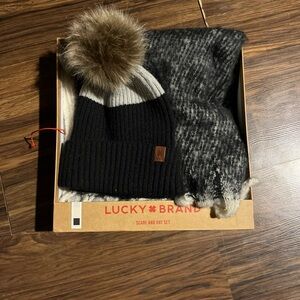Lucky Brand Black and Gray Knit Set